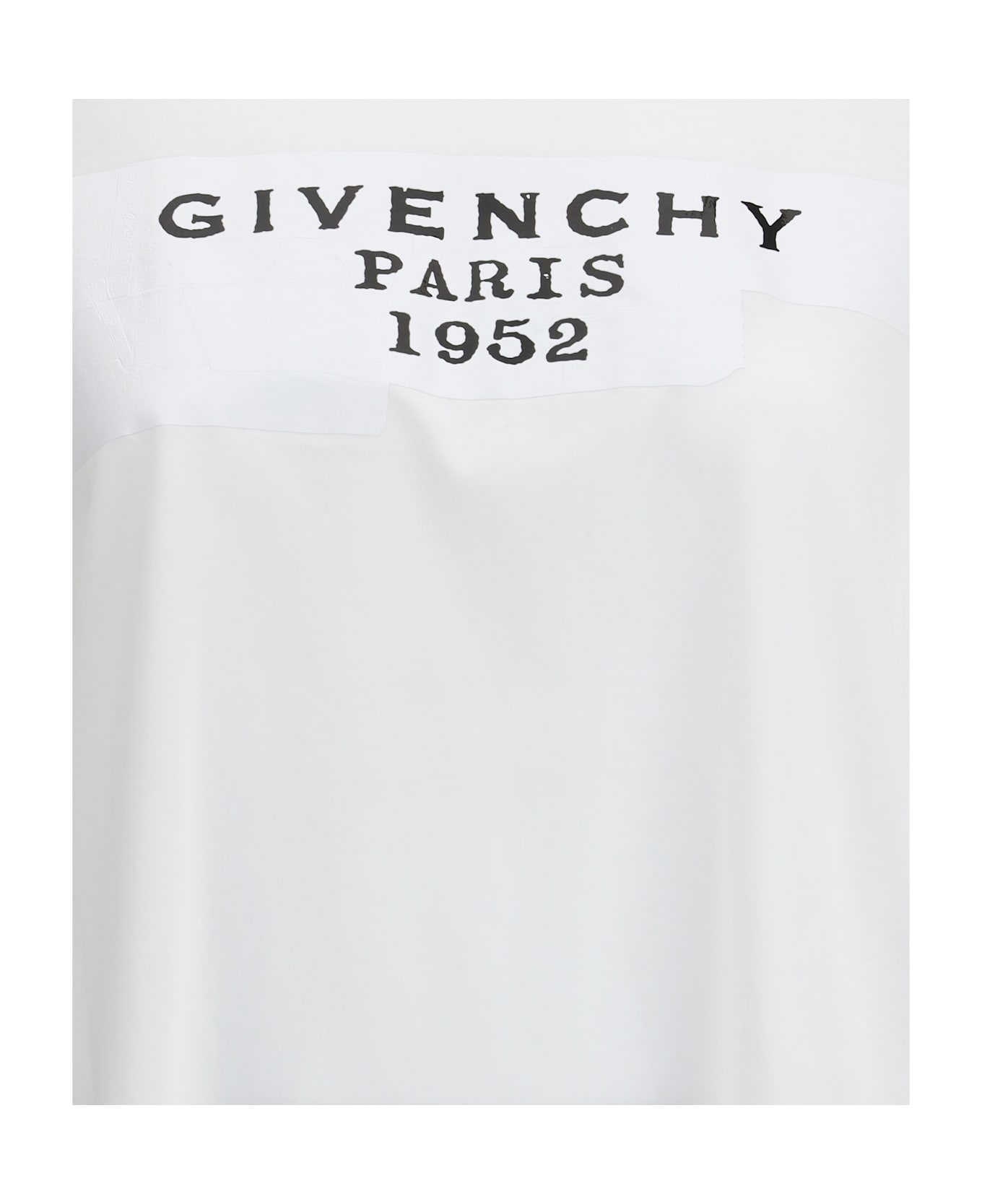 Givenchy Boxy Cotton T-shirt With Givenchy Tape Print