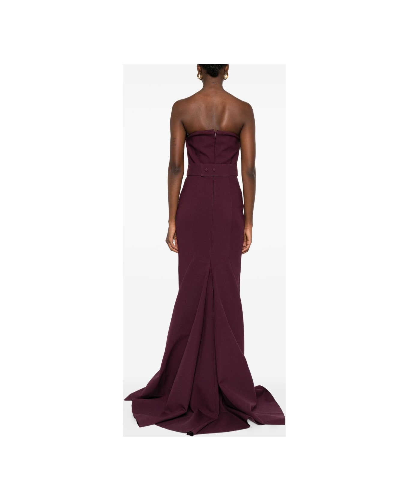 Solace London Citra Long Dress - Purple