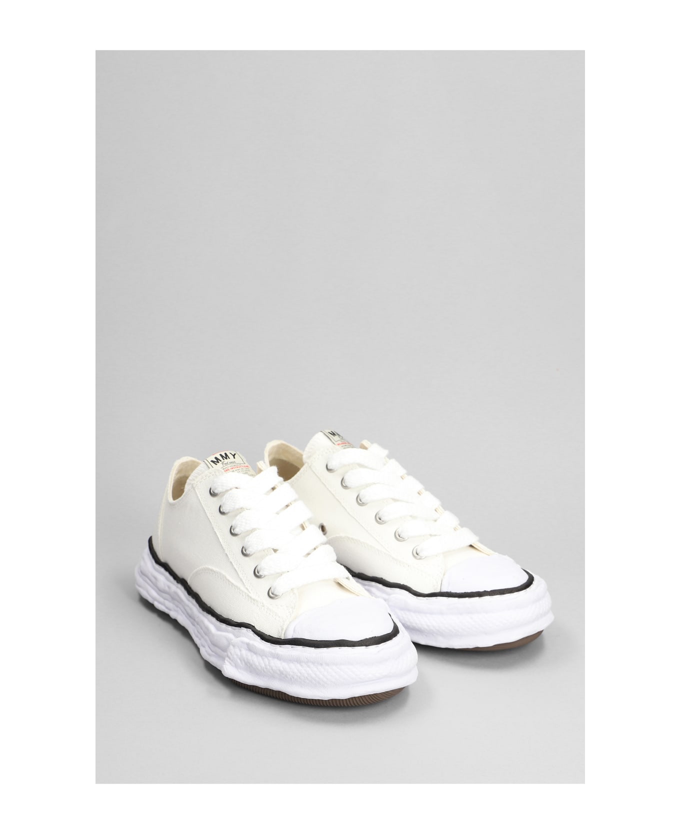 Mihara Yasuhiro Peterson 23 Sneakers In White Cotton - white