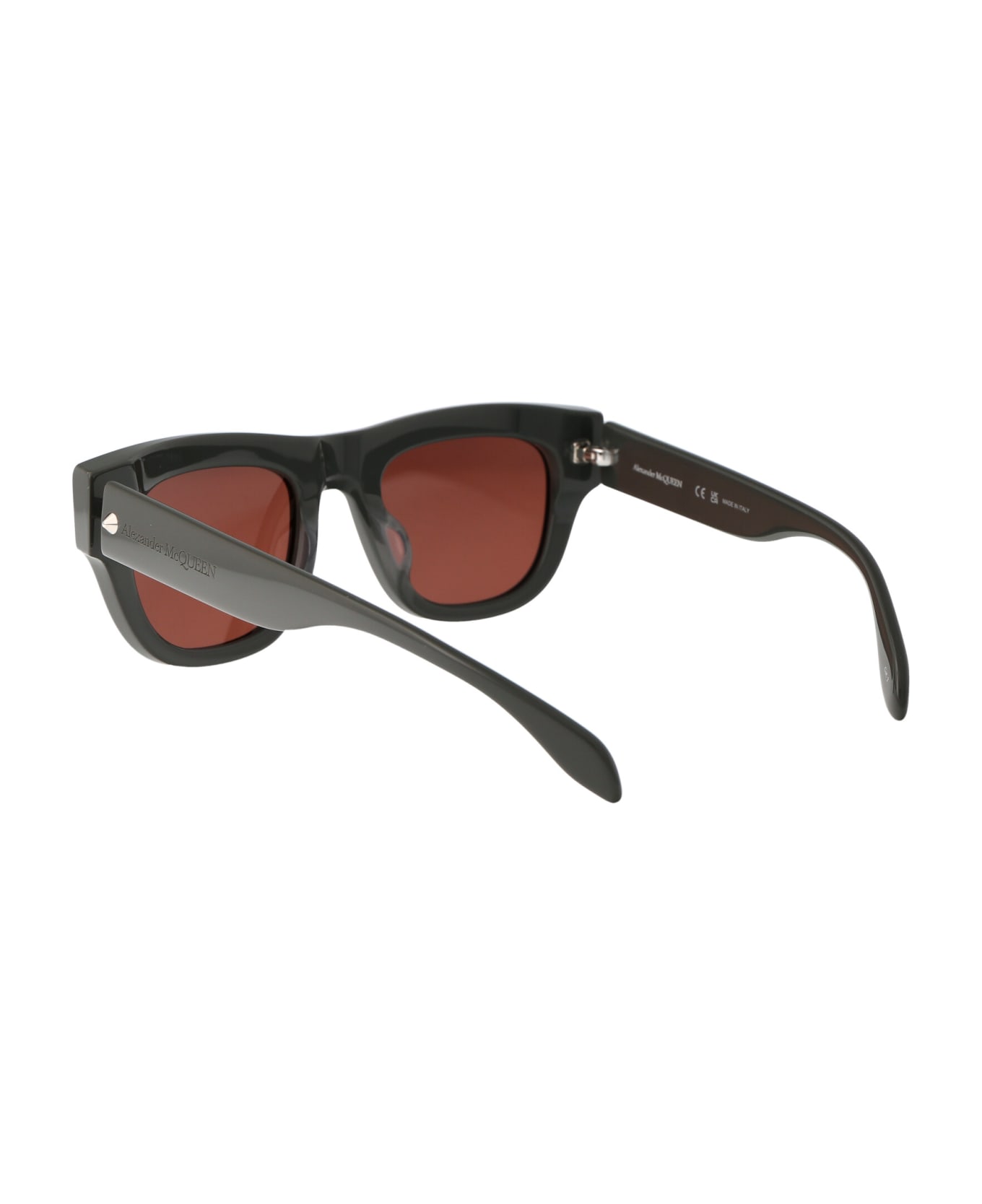 Alexander McQueen Eyewear Am0425s Sunglasses - 004 tinted aviator frame sunglasses