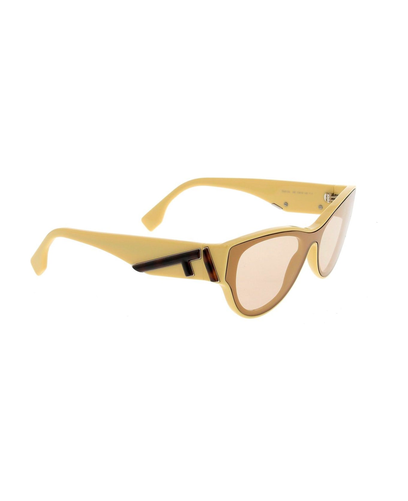 Fendi Cat-eye Frame Sunglasses - 39E - Yellow サングラス