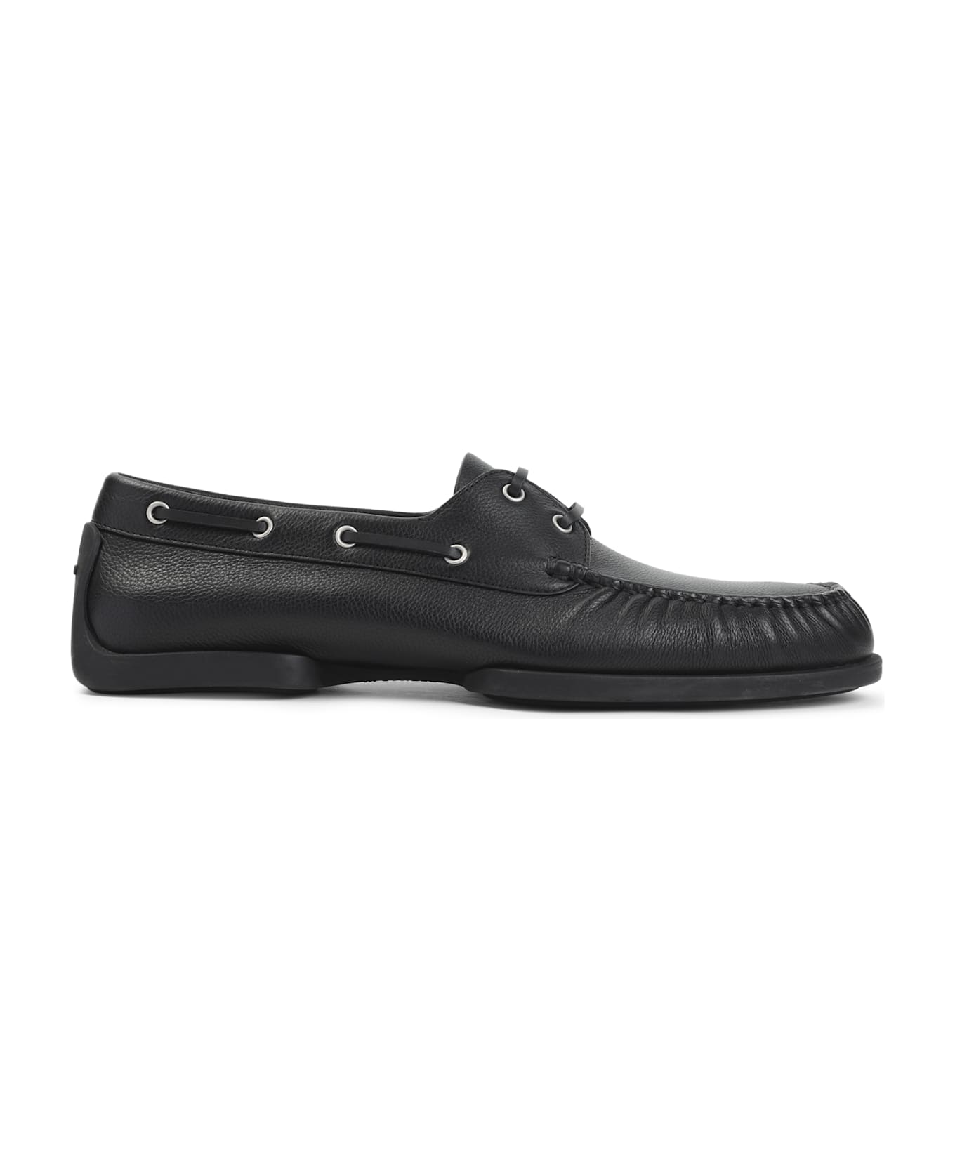 Jil Sander Calf Leather Loafers - Black