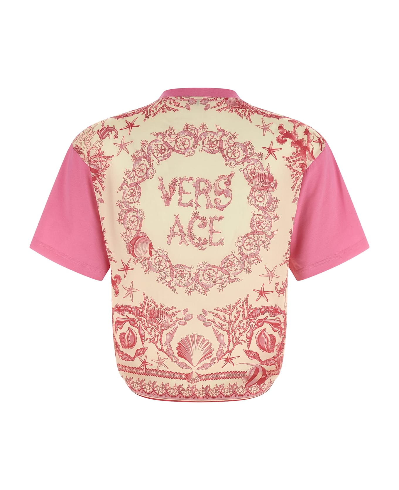 Versace 
underwater Barocco
 T-shirt - Pink