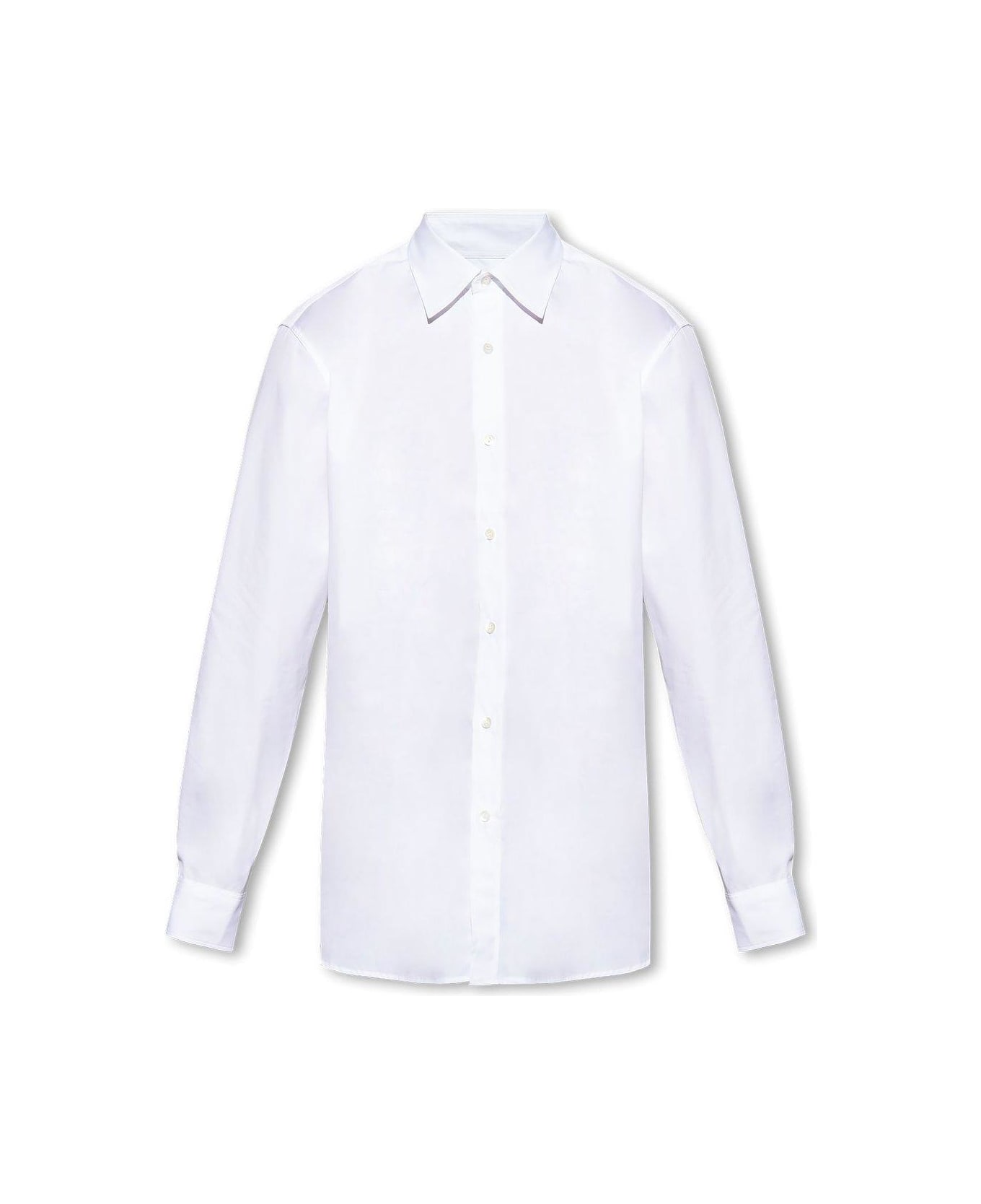 Dries Van Noten Buttoned Long-sleeved Shirt - Bianco