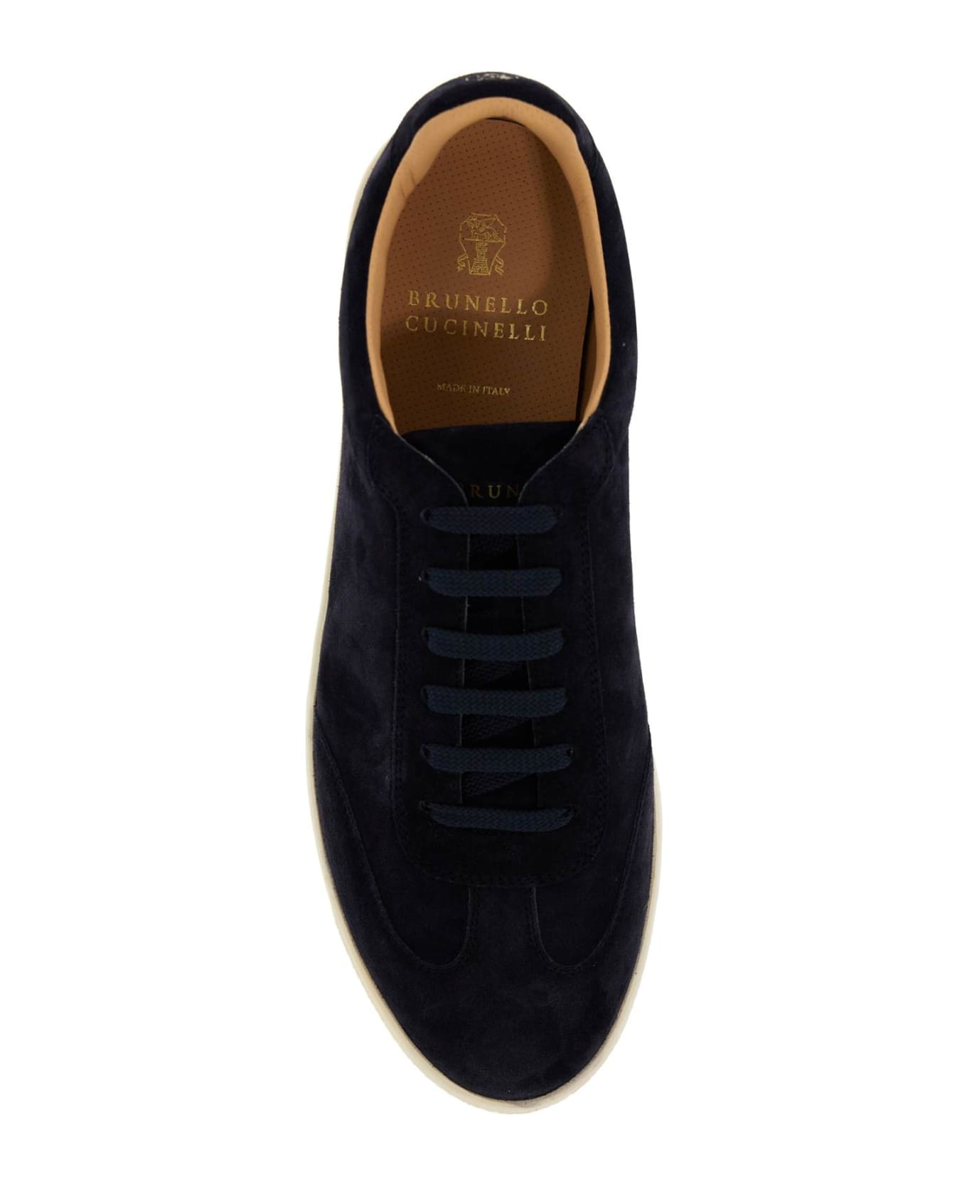 Brunello Cucinelli Suede Sneakers In Six - PROFONDO (Blue) スニーカー