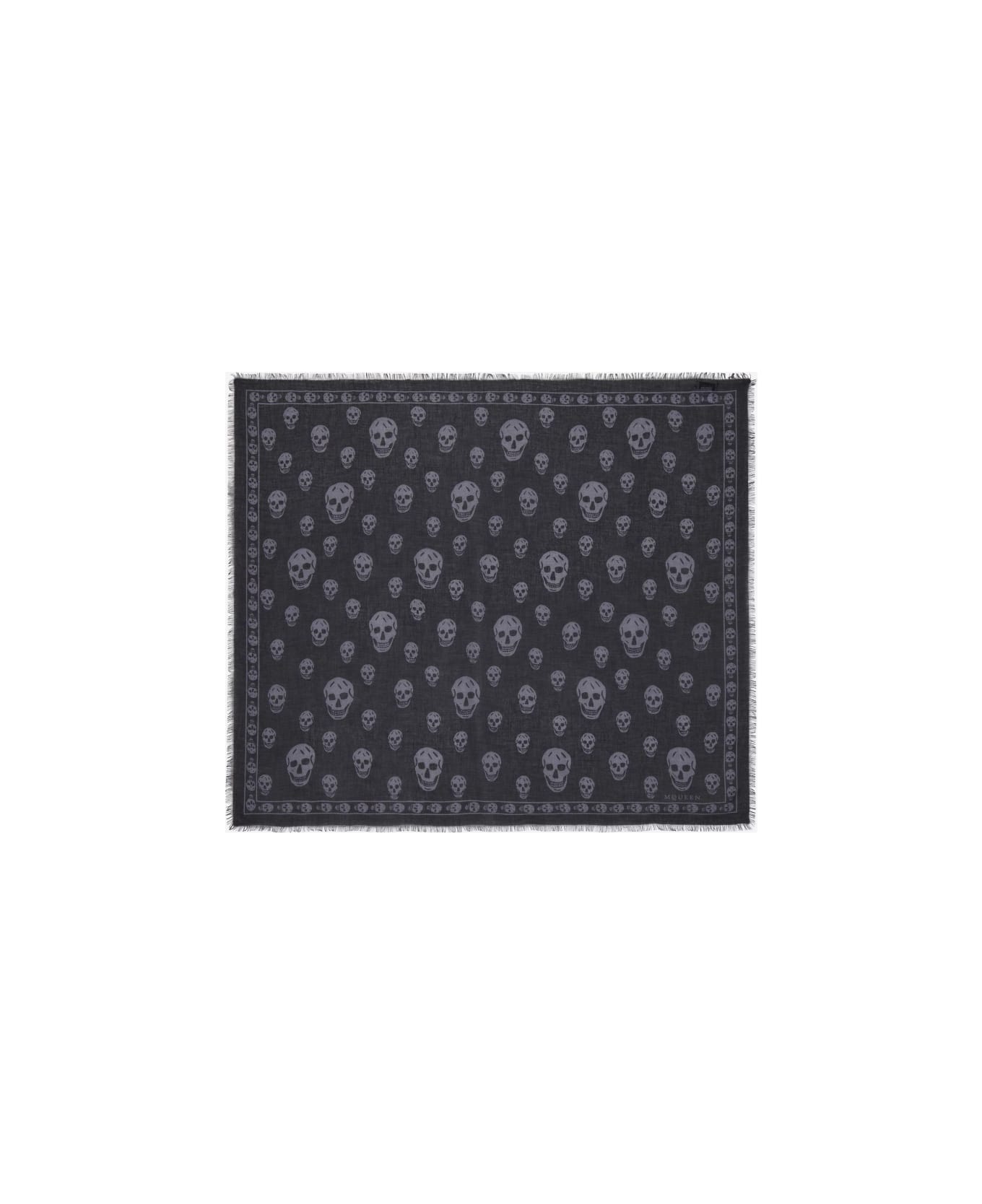 Alexander McQueen "skull" Scarf - BLACK