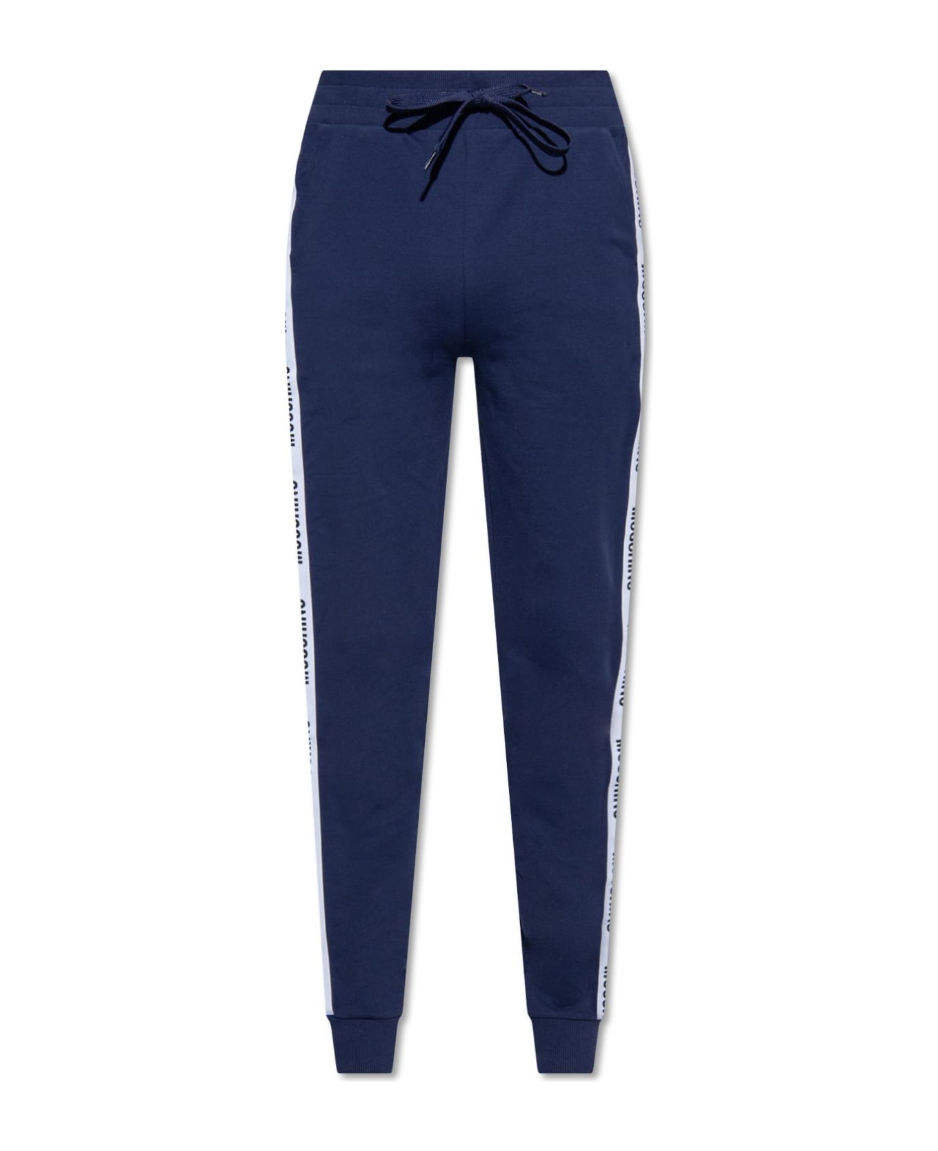 Moschino Sweatpants With Logo - Blue スウェットパンツ