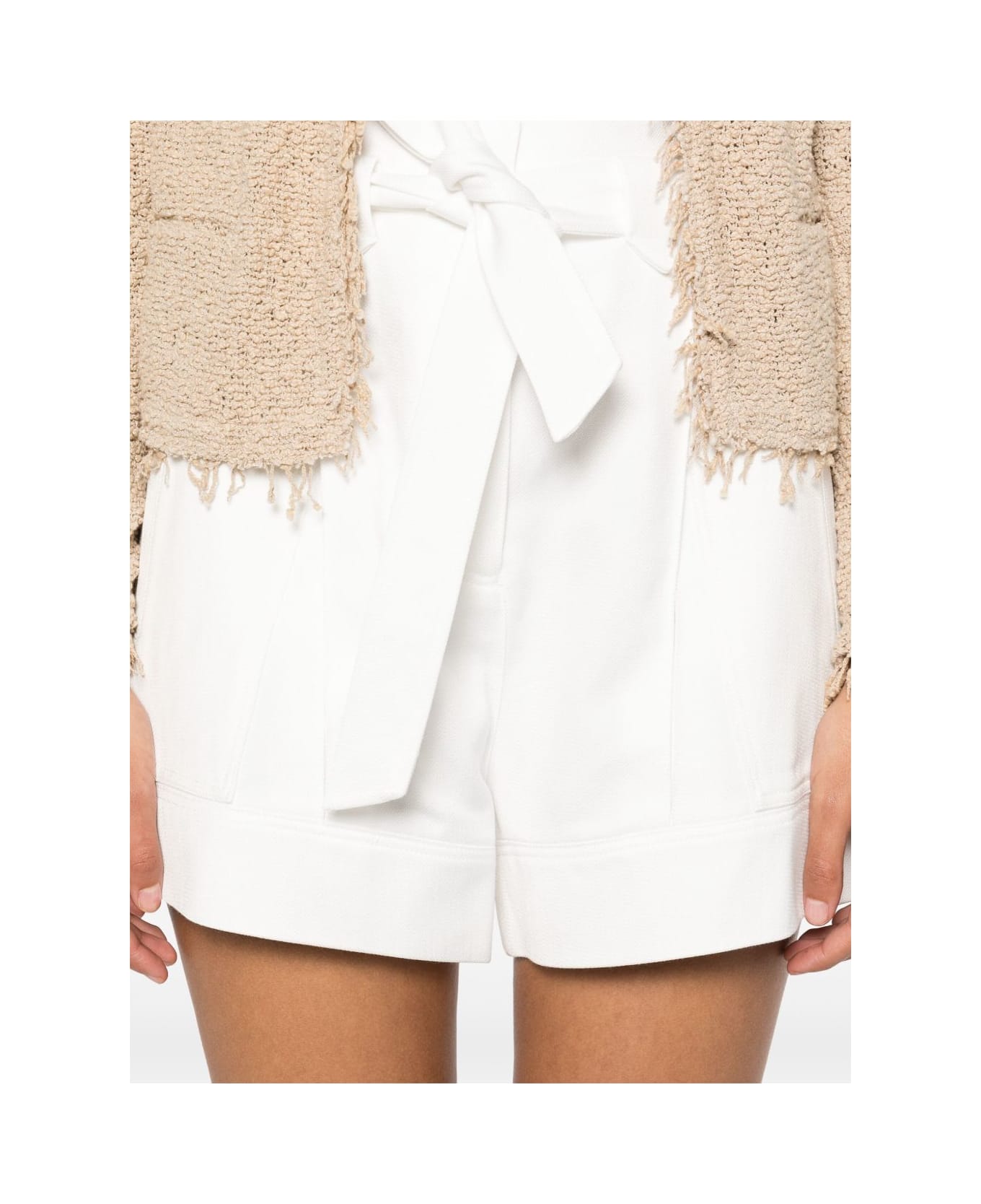 IRO Hannou Cotton Blend Shorts - White