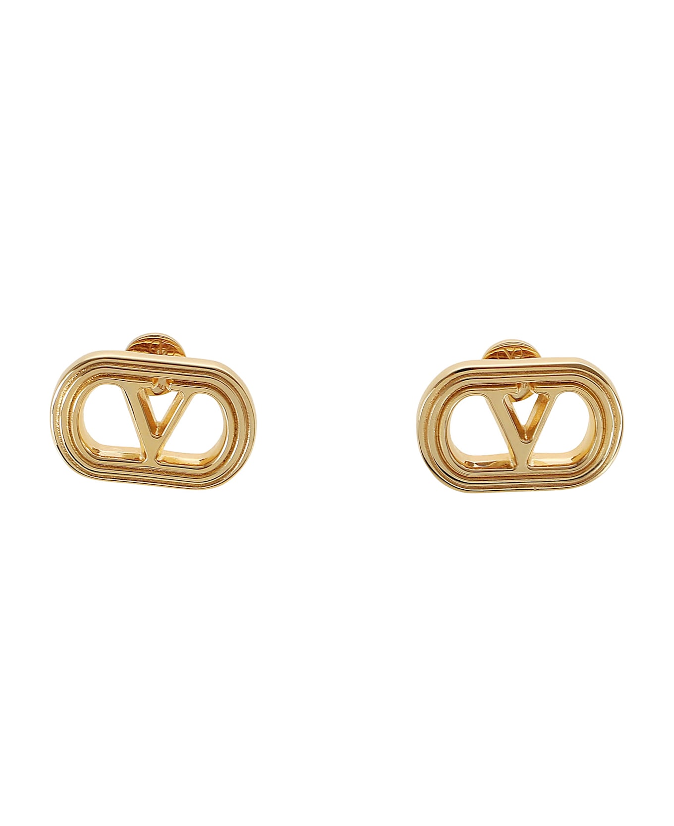Valentino Garavani Earrings (logo 25mm) - Oro