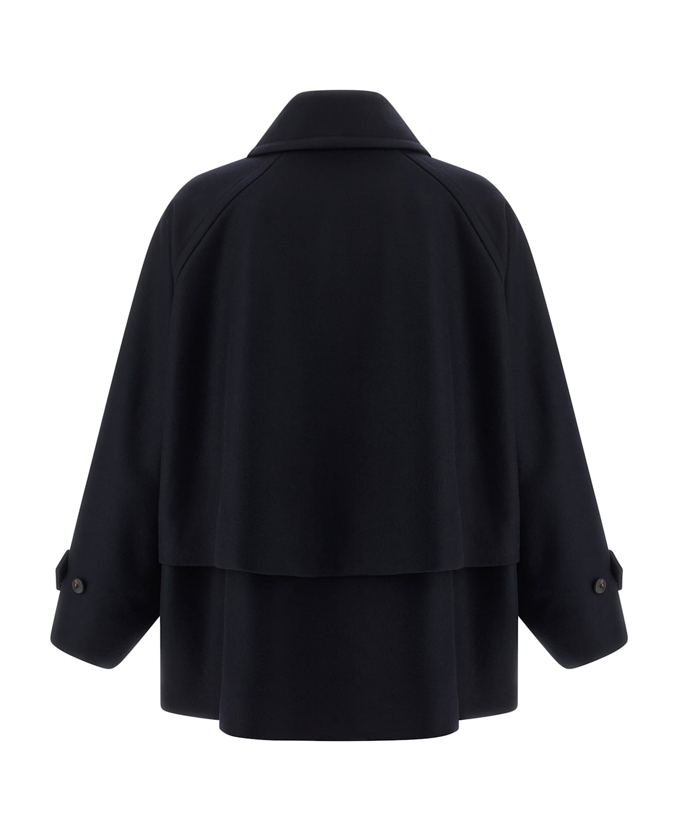 Alberto Biani Wool Caban - Blue