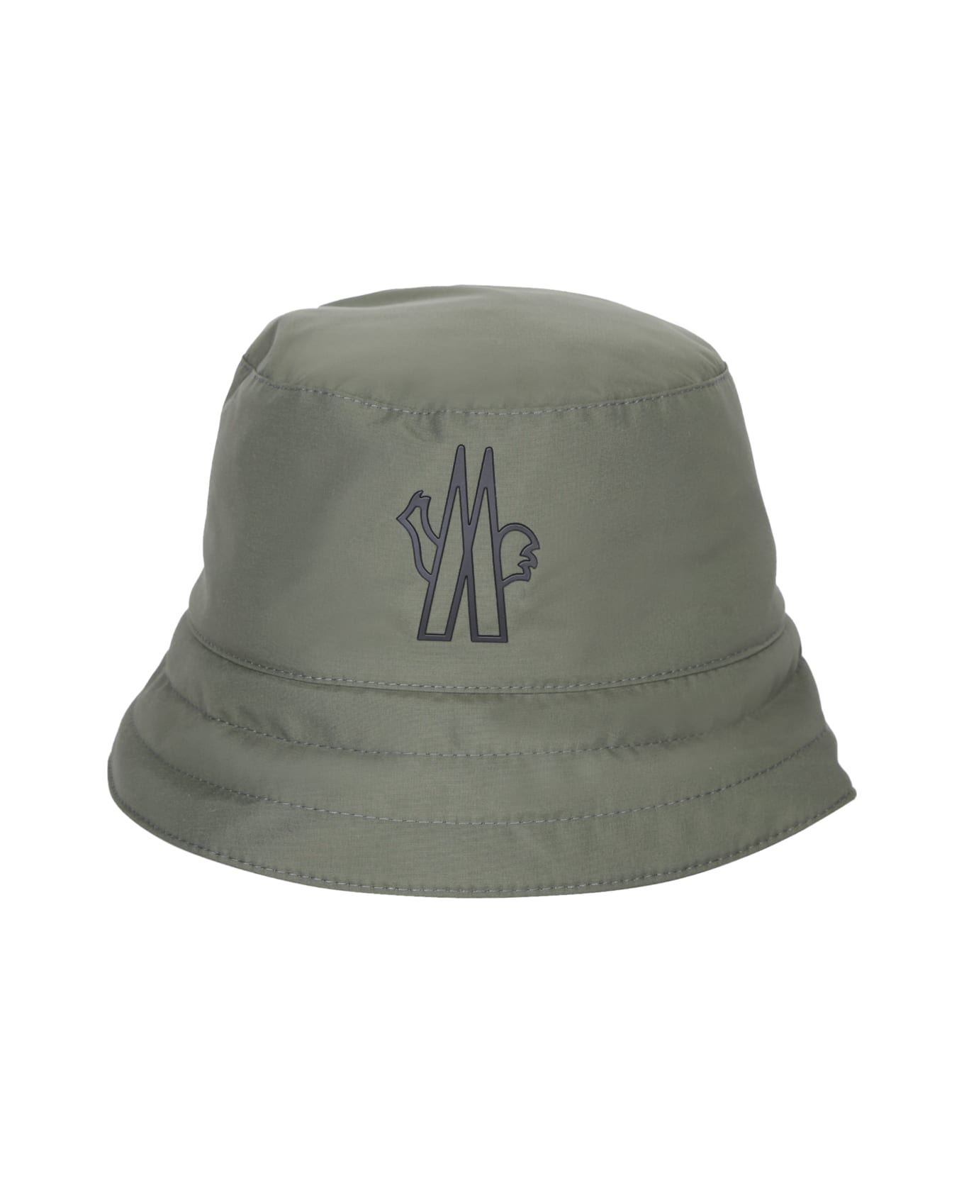 Moncler Grenoble Nylon Green Bucket Cap - Black