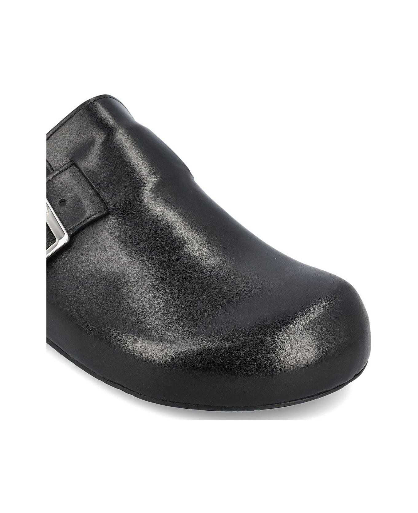 Loewe Ease Buckle Mules - Black
