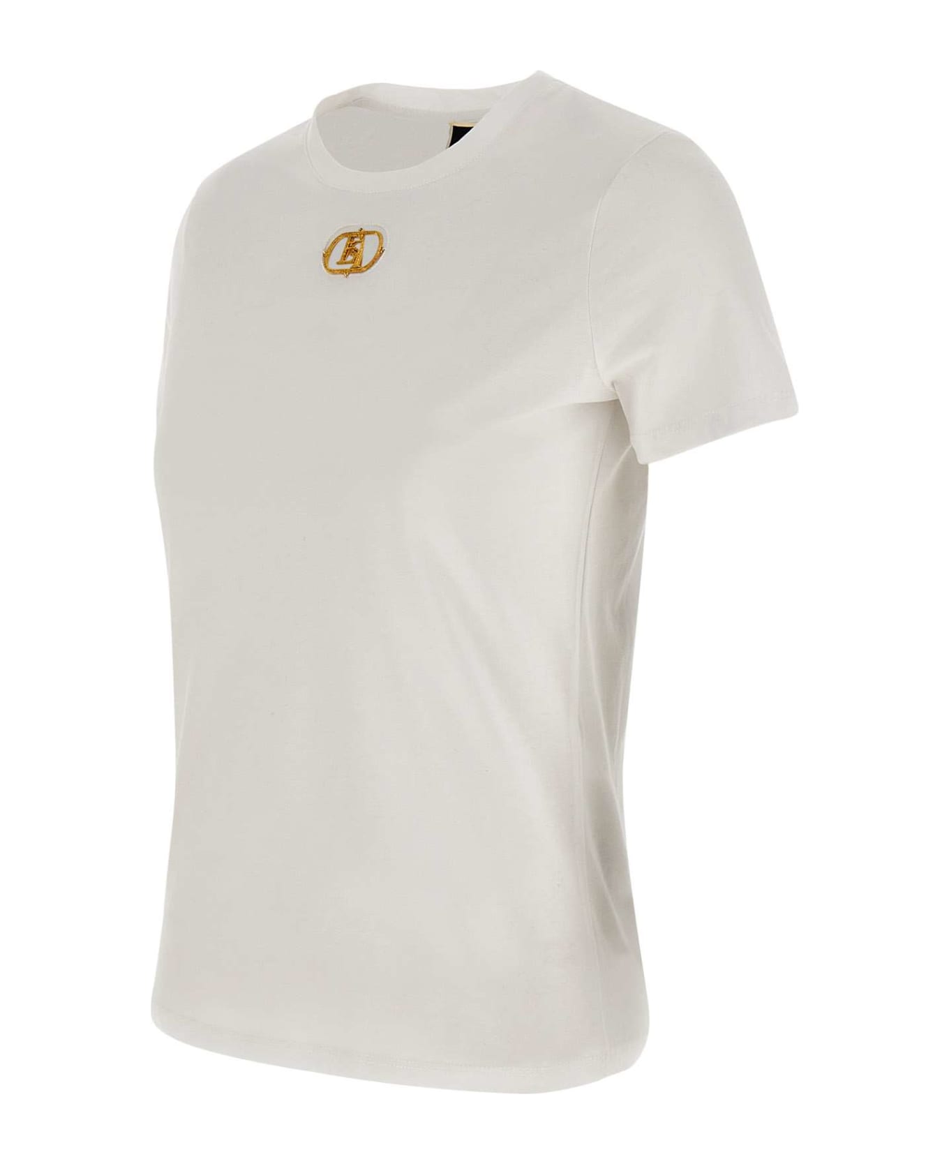 Elisabetta Franchi 'urban' Cotton Jersey T-shirt - WHITE Tシャツ