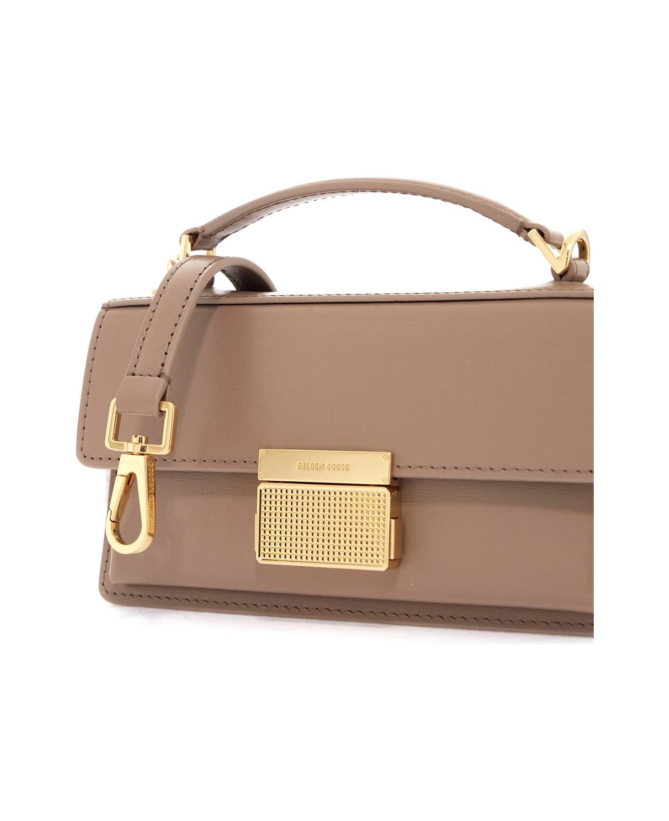 Golden Goose Small 
venezia
 Beige Palmellata Leather Bag - Beige