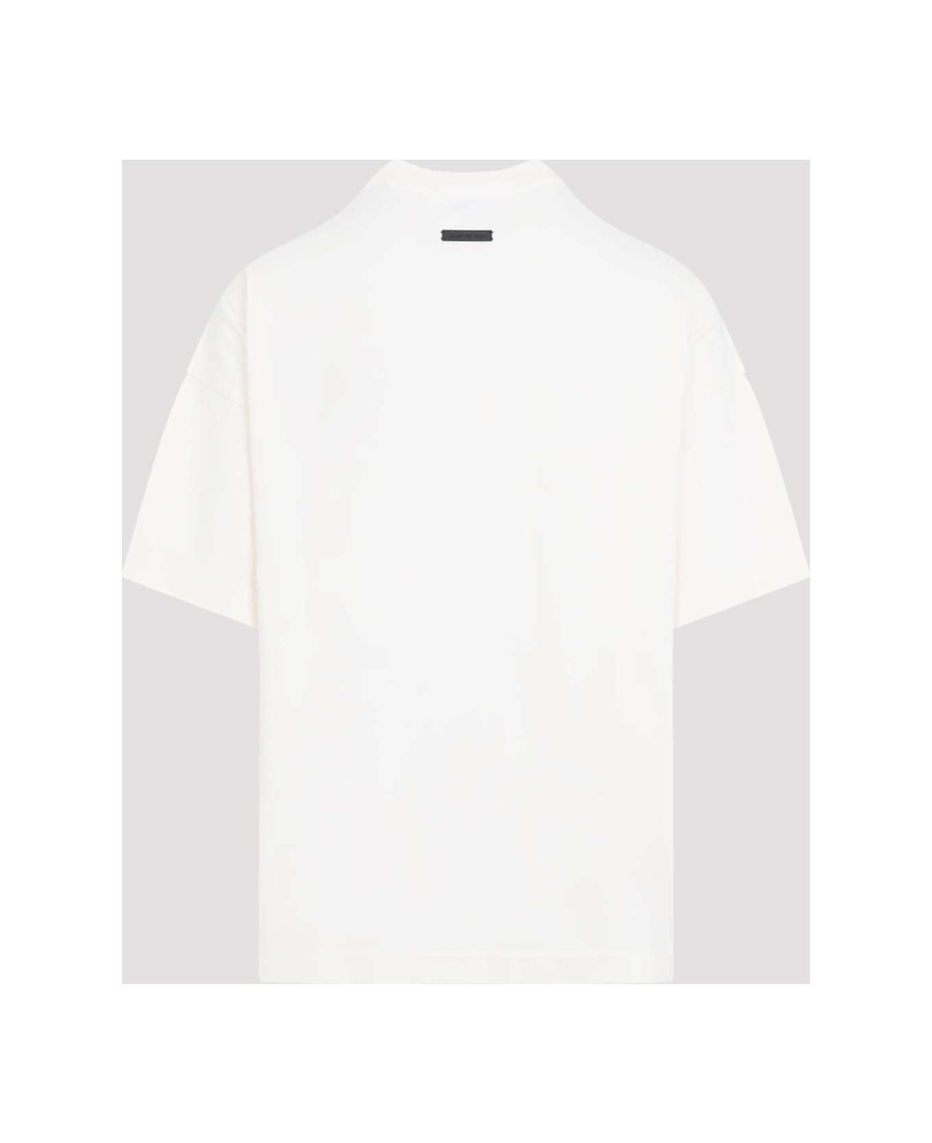 Fear of God Logo Black Print T-shirt - Cream