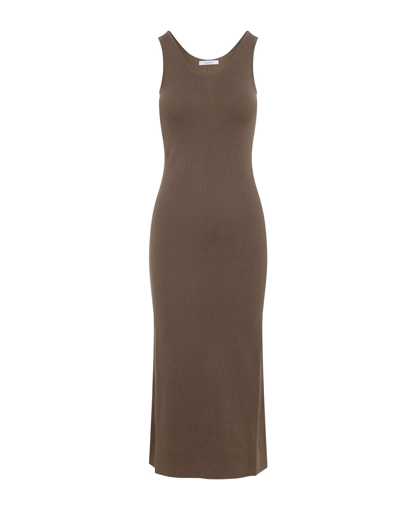 Max Mara Aceri Knit Long Dress - White