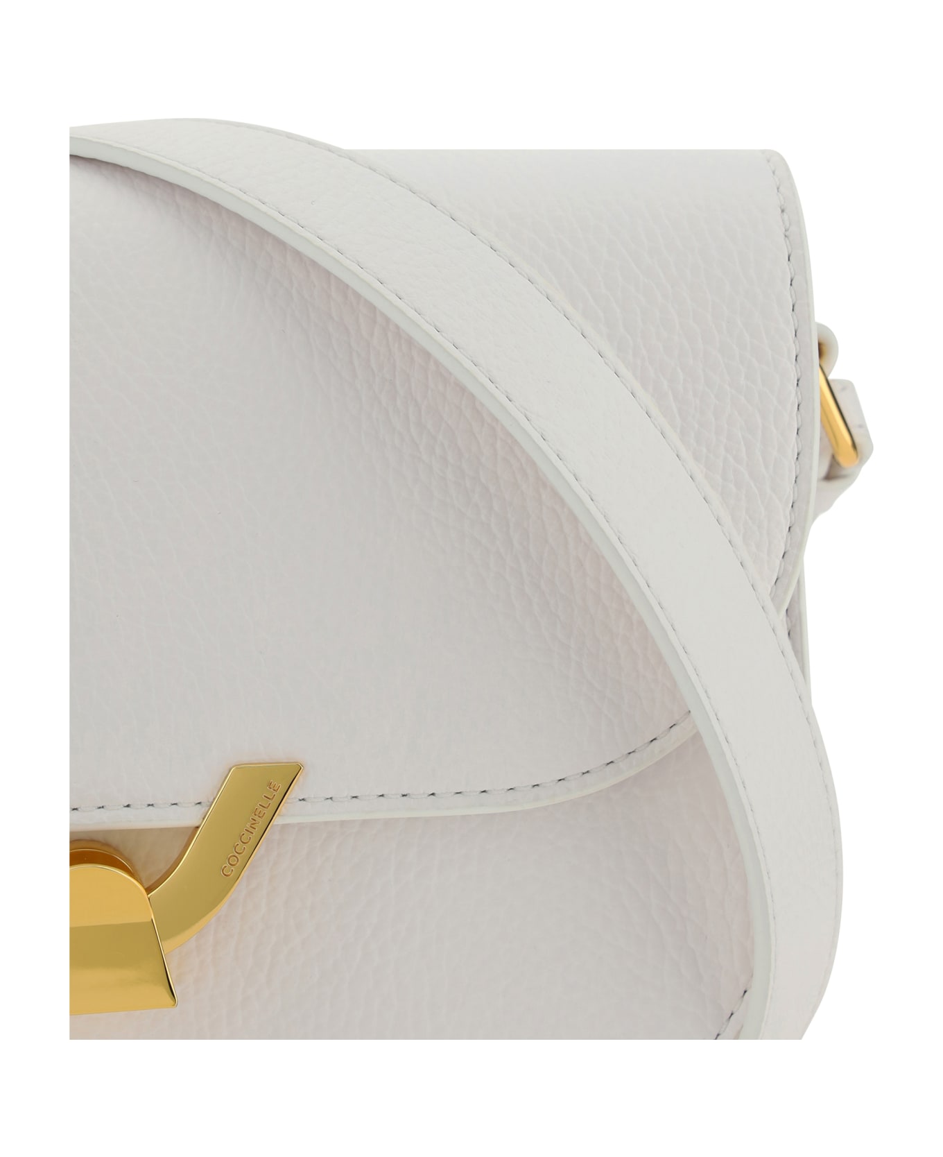 Coccinelle Dew Shoulder Bag - Brillant white