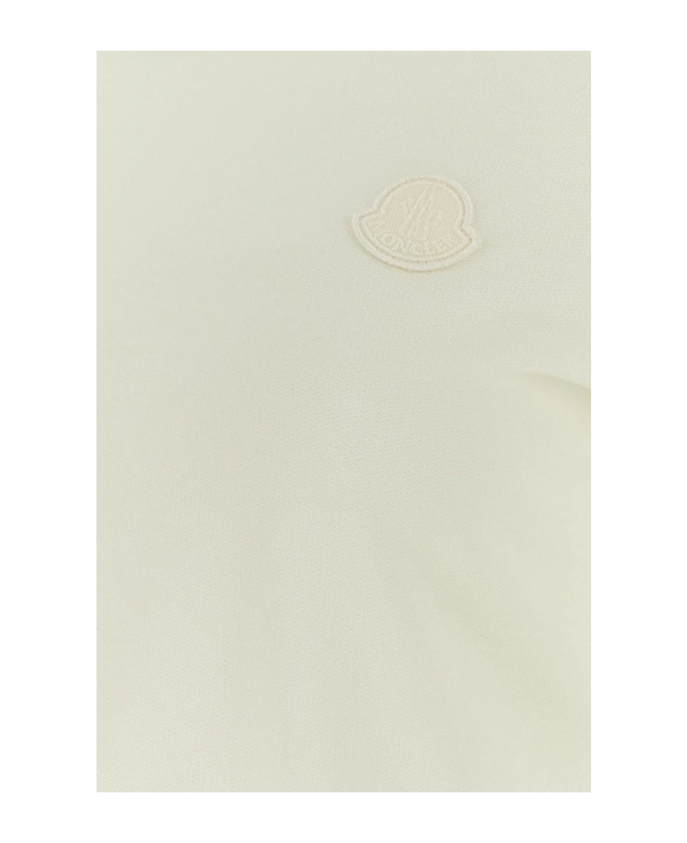 Moncler Ivory Cotton Mni Dress - White ワンピース＆ドレス