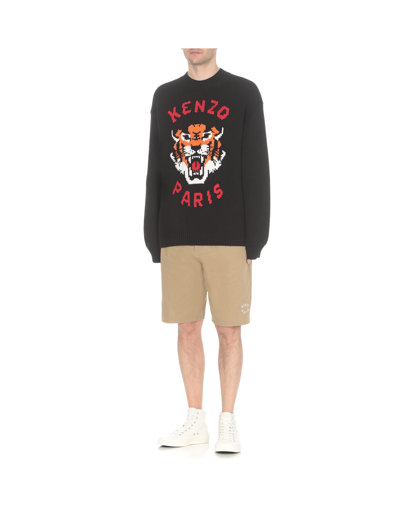 Kenzo Lucky Tiger Sweater - Black
