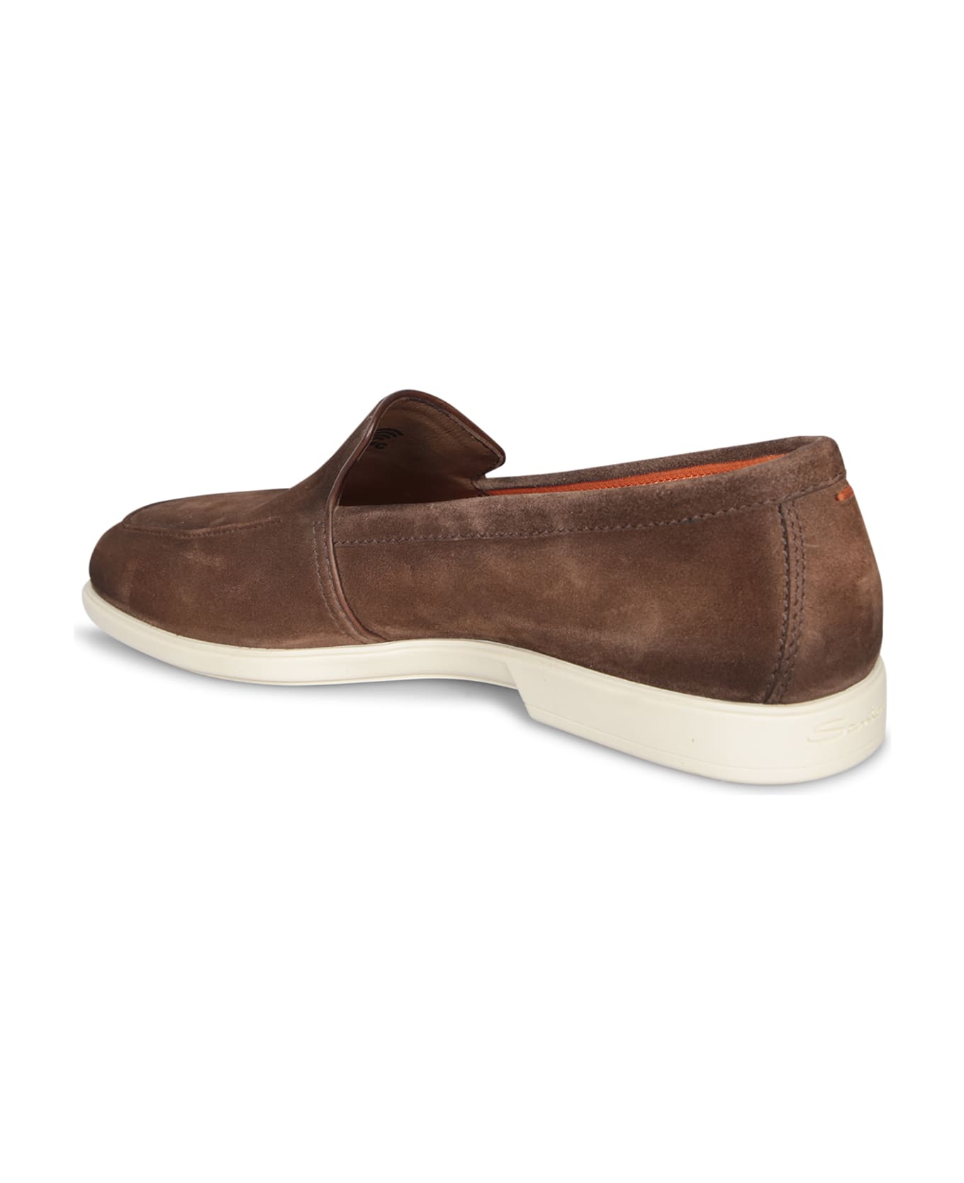 Santoni Malibu Suede Brown Loafer - Brown