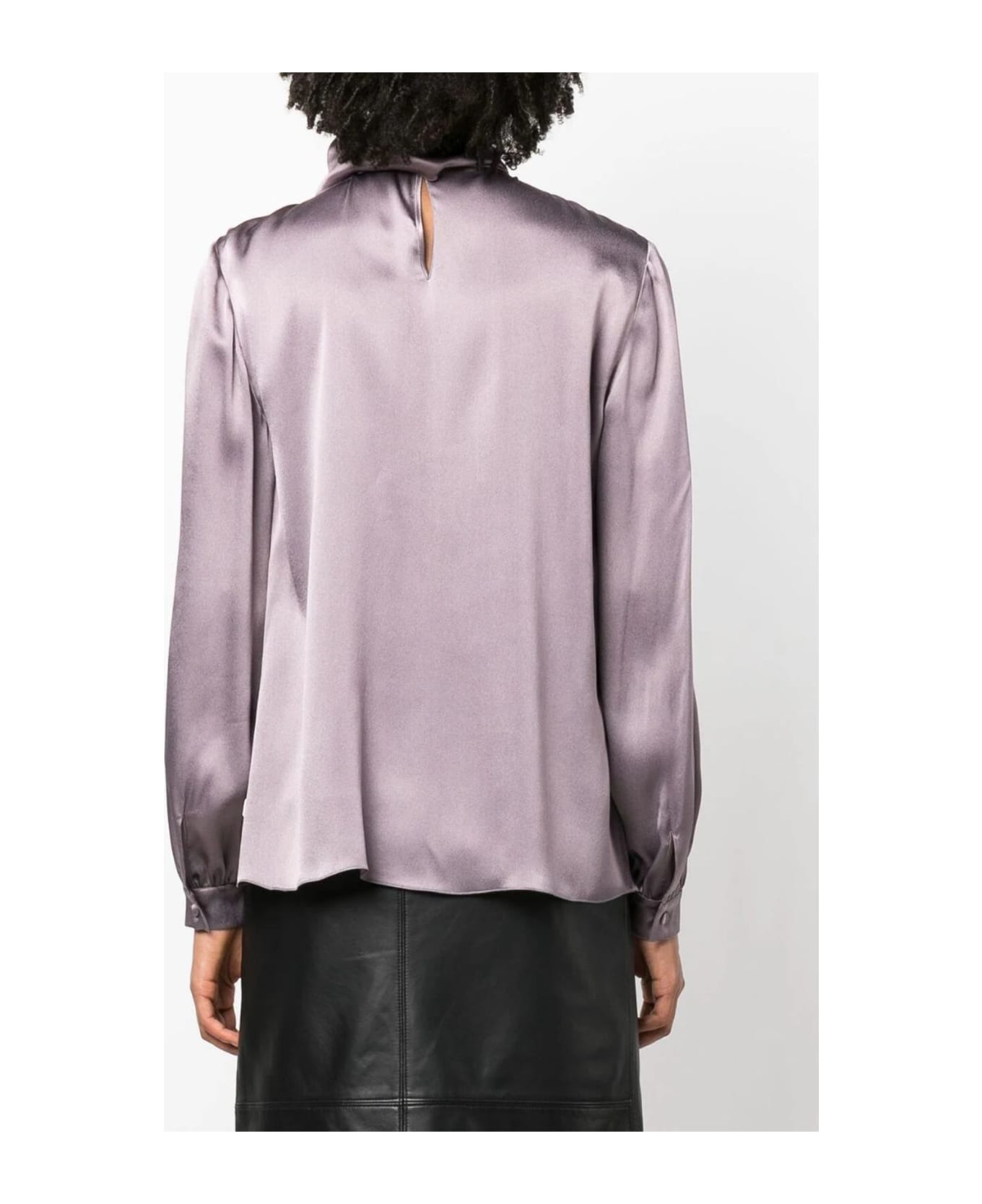 Alberta Ferretti Purple Silk Blend Blouse - Mauve