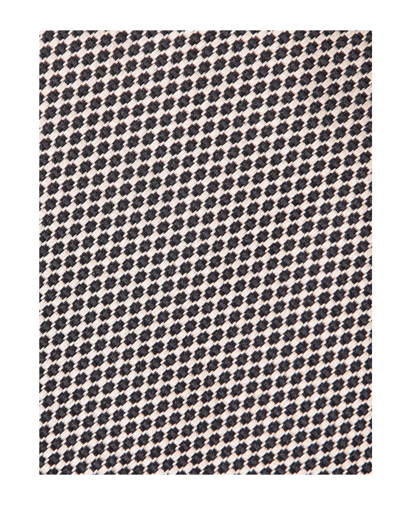 Tom Ford Micro-pattern Platinum Tie - Beige
