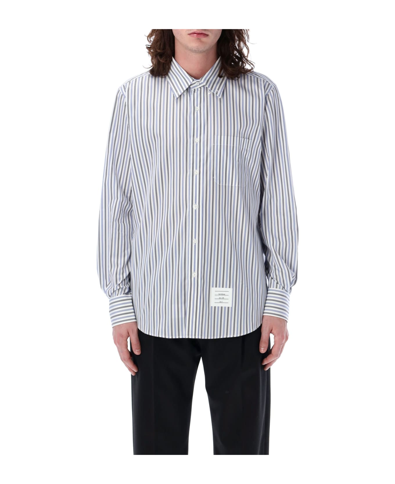 Thom Browne Striped Shirt - NAVY
