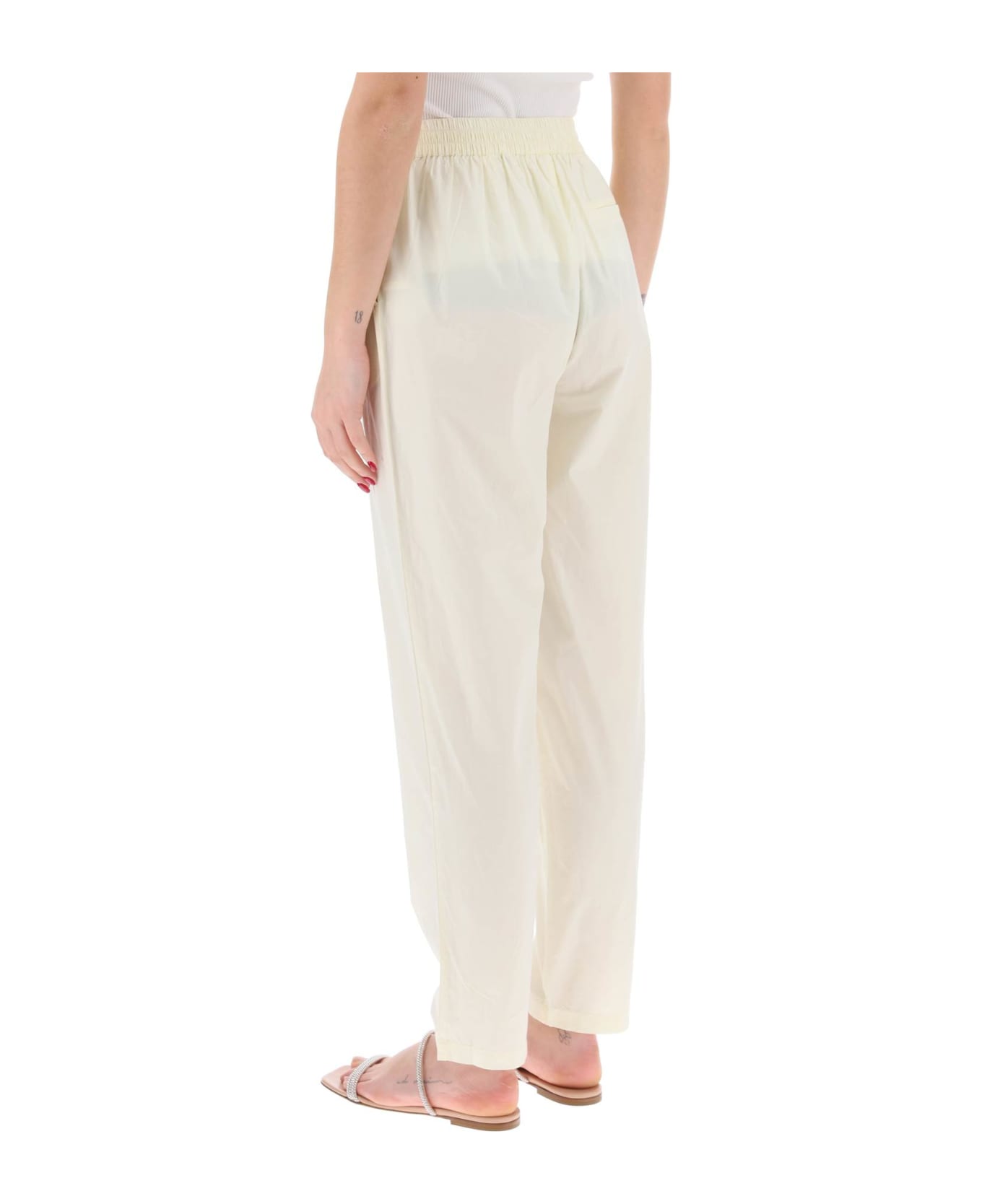 Skall Studio Organic Cotton Edgar Pants In Italian - BUTTERMILK (Yellow)