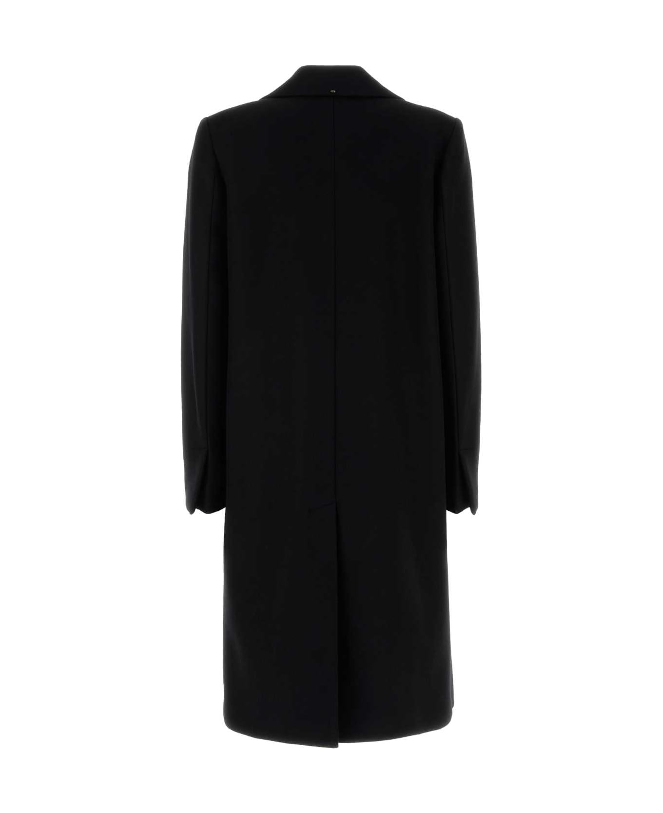 SportMax Black Wool Coat - BLACK
