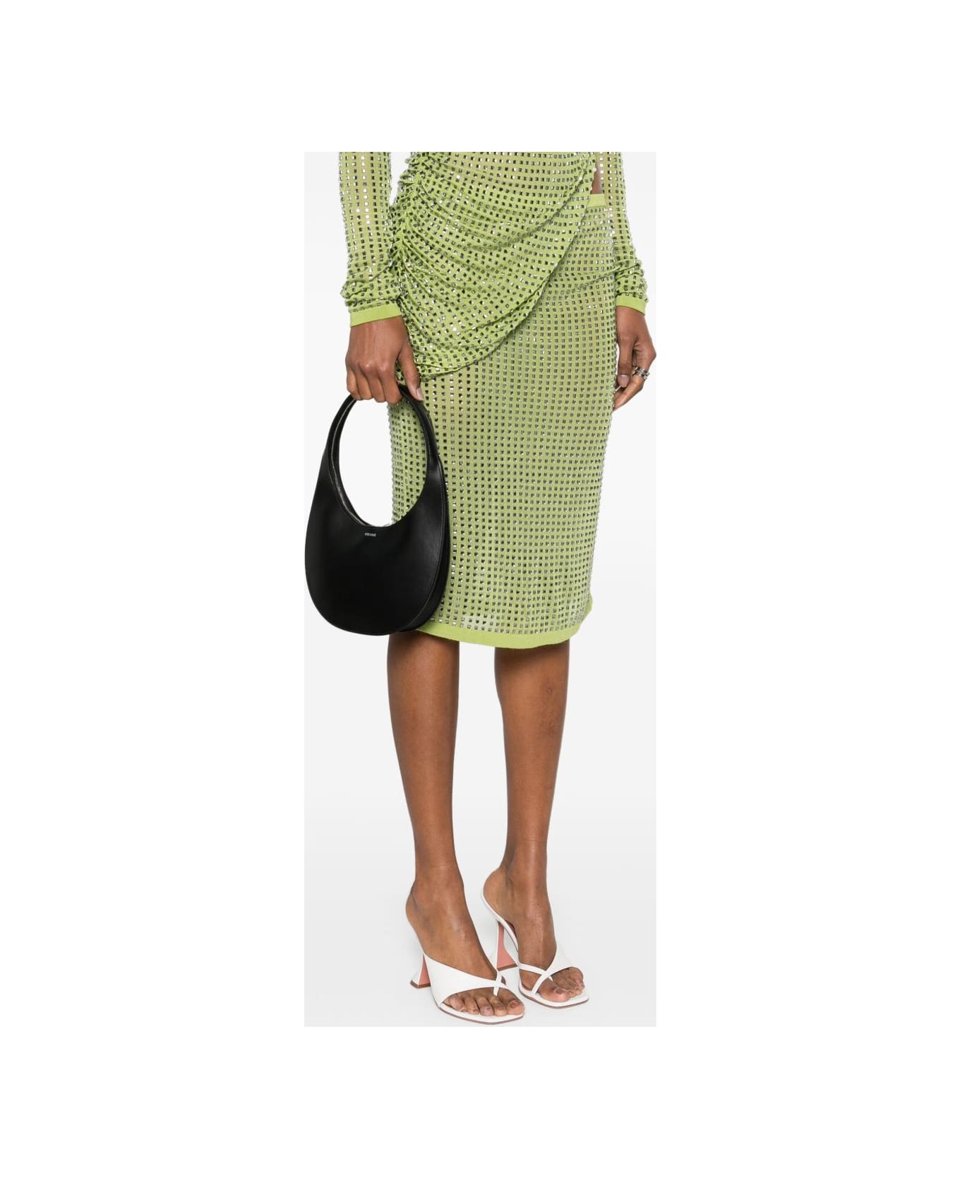 Coperni Swipe Leather Shoulder Bag - Black