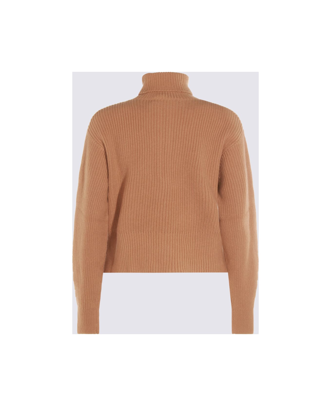 Max Mara Brown Wool Nadar Knitwear - Camel