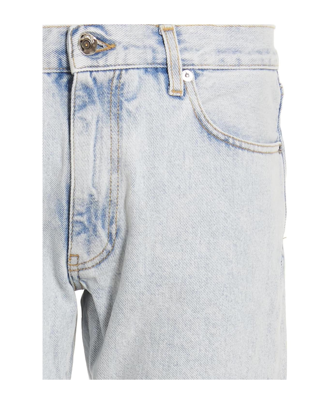 Off-White 'diagonal' Jeans - Light Blue