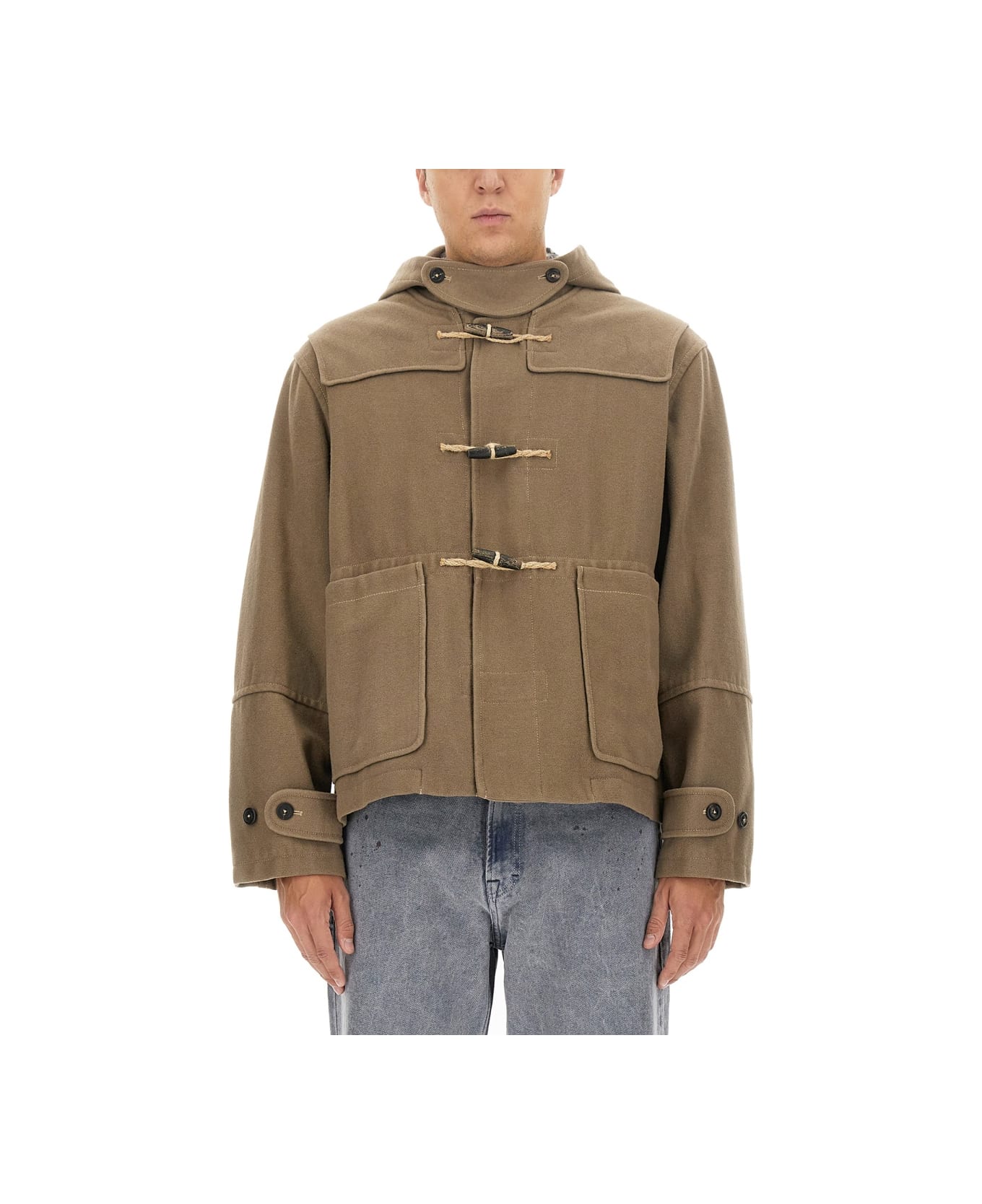 Our Legacy Cropped Duffel Jacket - BEIGE
