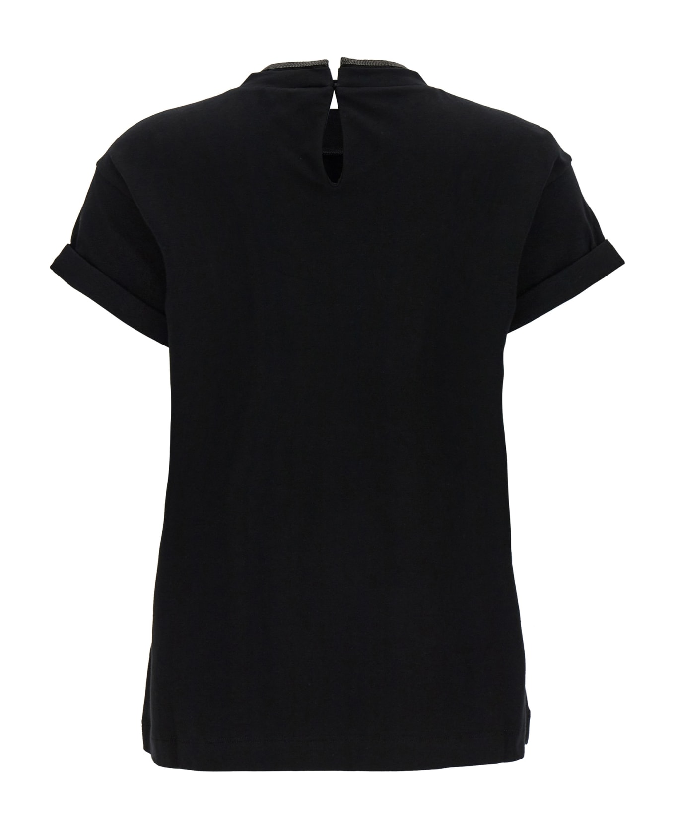 Brunello Cucinelli Monile Crew Neck T-shirt - Black Tシャツ