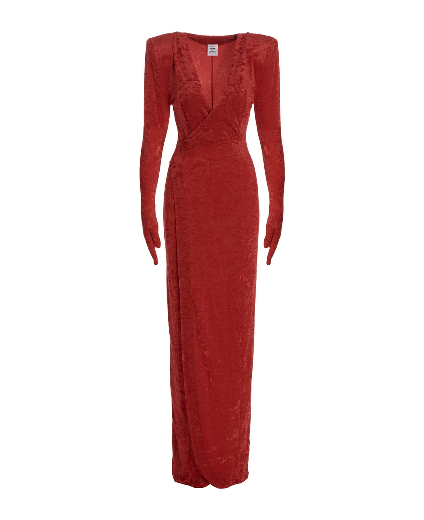 VETEMENTS 'crocy' Long Dress - Red ワンピース＆ドレス