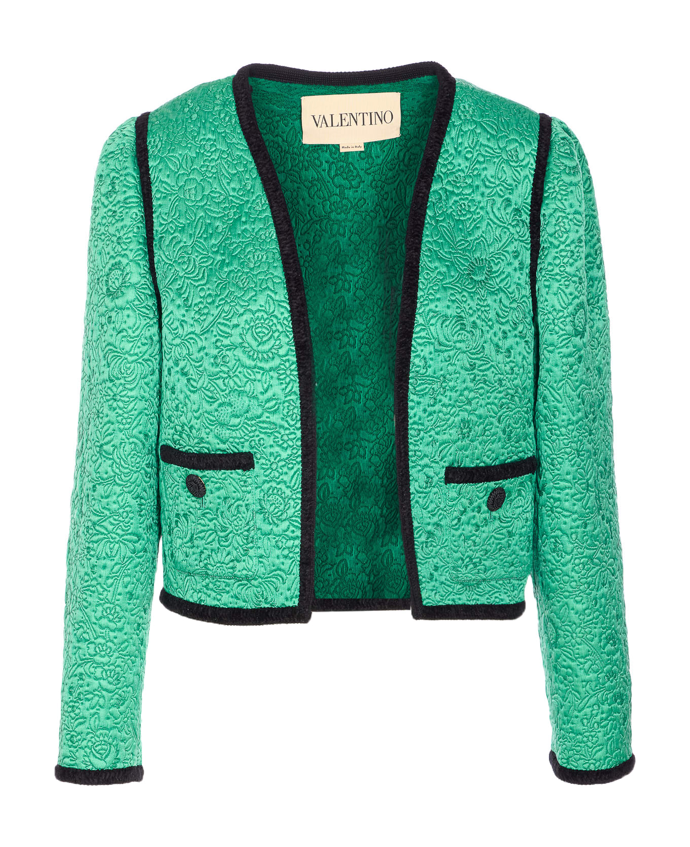 Valentino Garavani Pattern Floral Apres L
hiver Jacket - Green