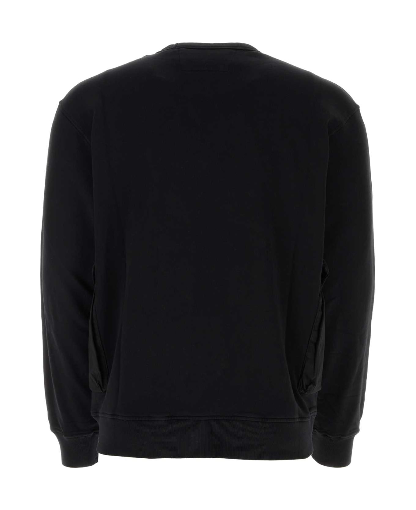C.P. Company Black Cotton Sweatshirt - Black フリース