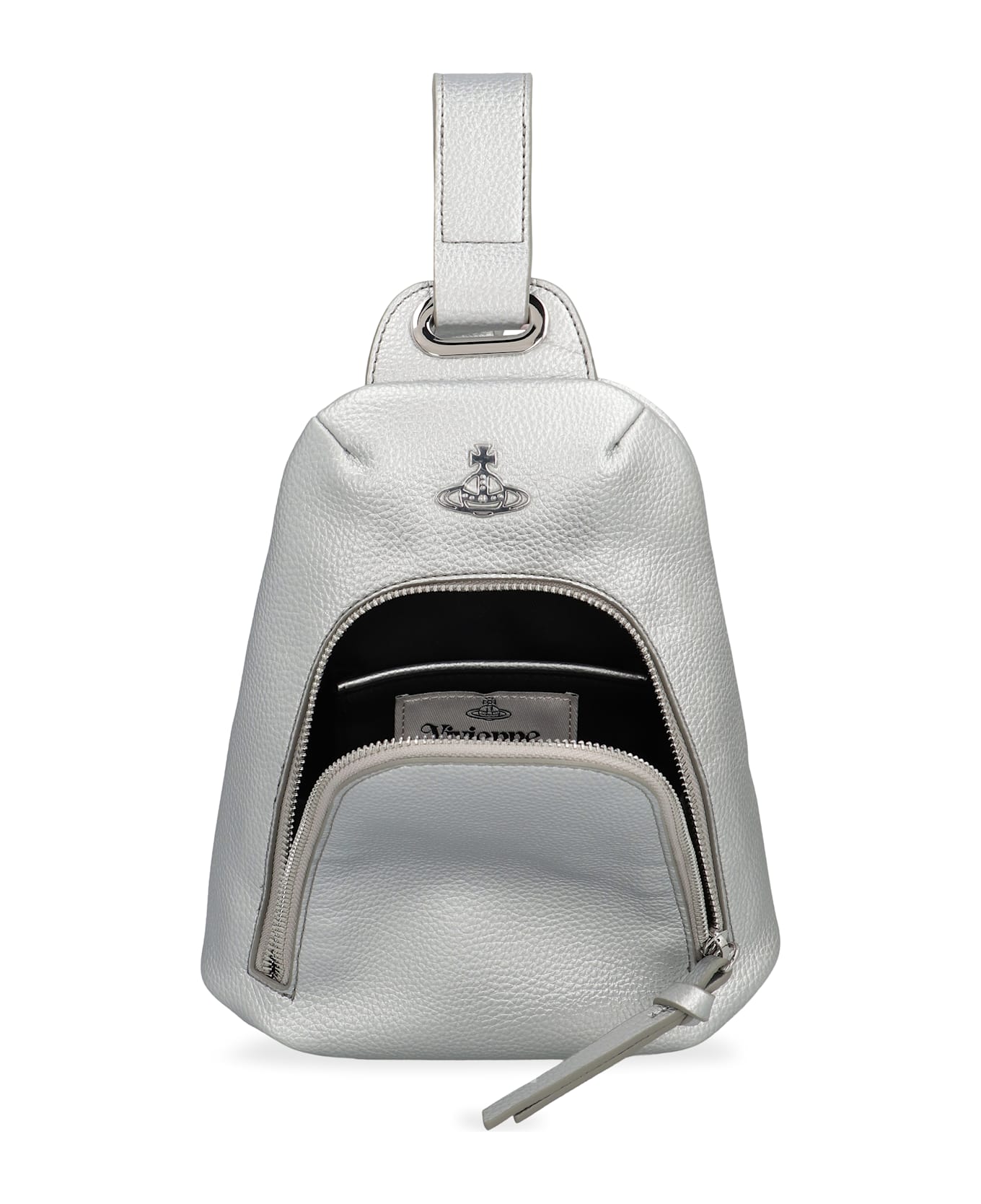 Vivienne Westwood Shoulder Bag In Eco Leather - Silver