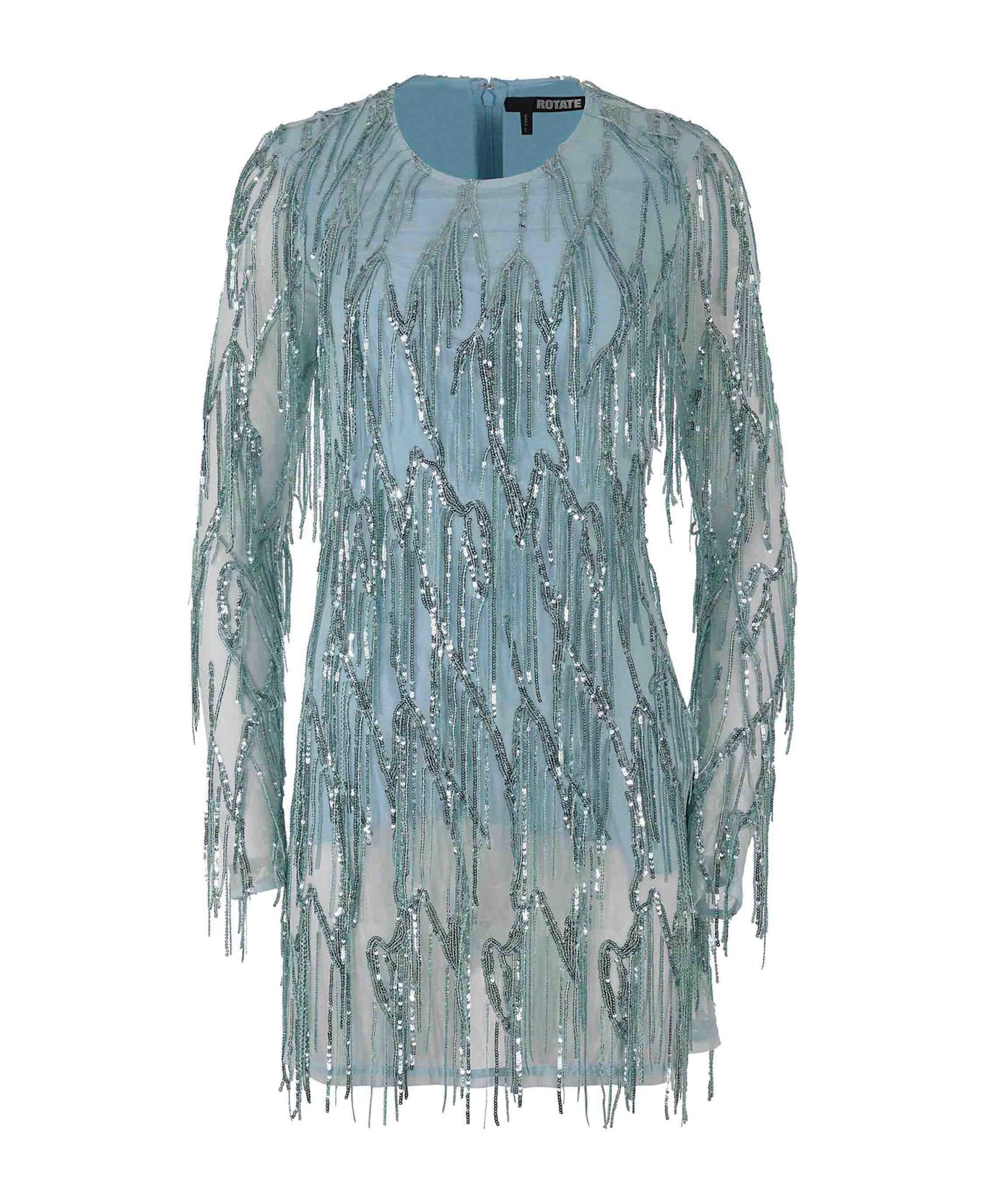 Rotate by Birger Christensen Dress Rotate "pailettes" Made Of Fabric - Light Blue