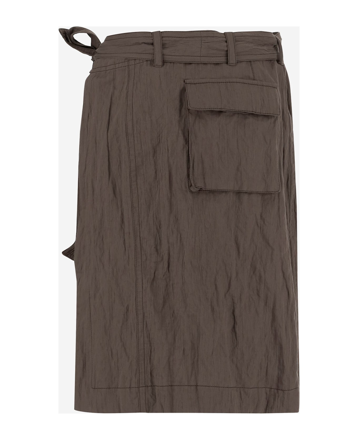 Ferragamo Wrap Skirt Made Of Cotton Blend - CACHI