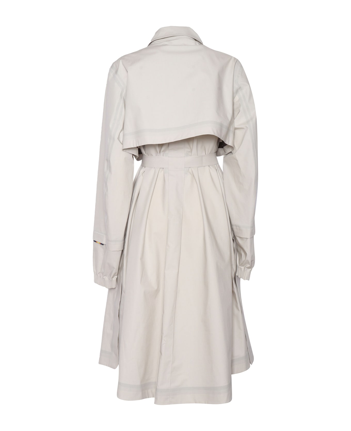 K-Way Jesy 3l Poplin Long Down Jacket - BEIGE