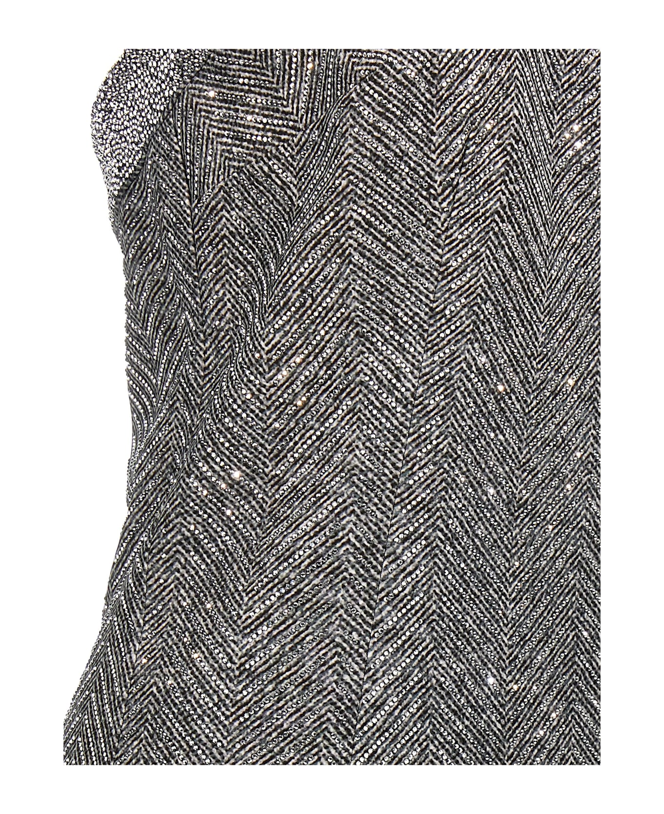 Ermanno Scervino Rhinestone Dress - Gray