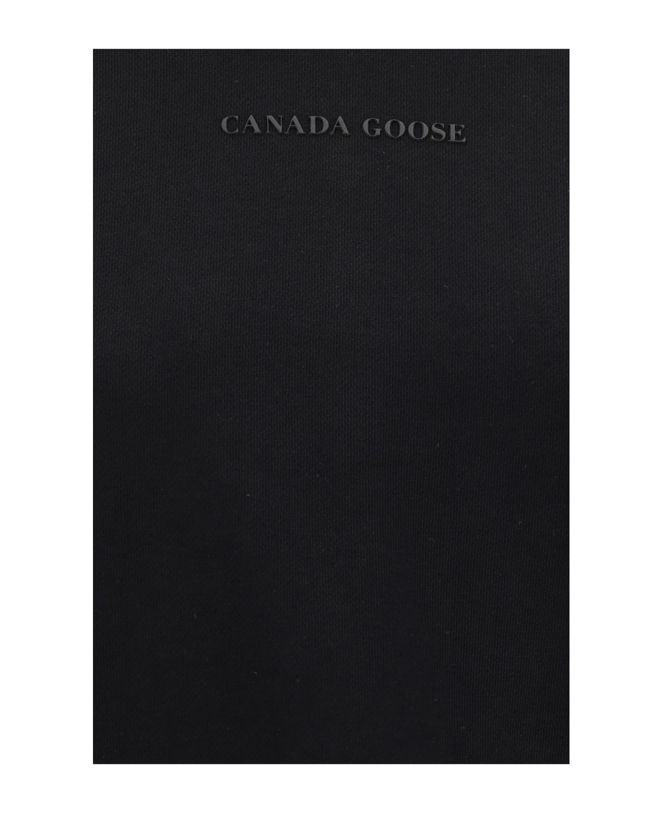 Canada Goose 'muskoka' Black Cotton Hoodie - Black
