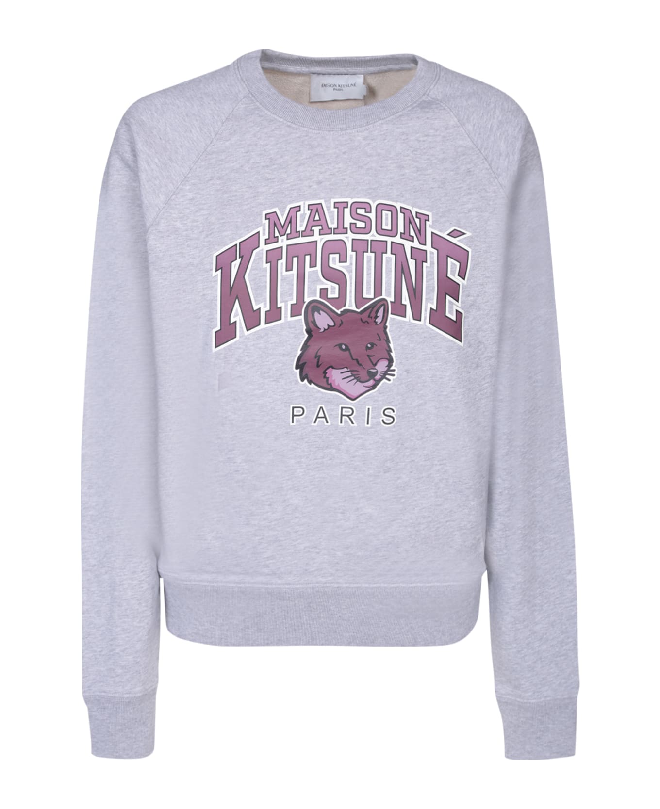 Maison Kitsuné Logo Print Sweatshirt Grey - Grey