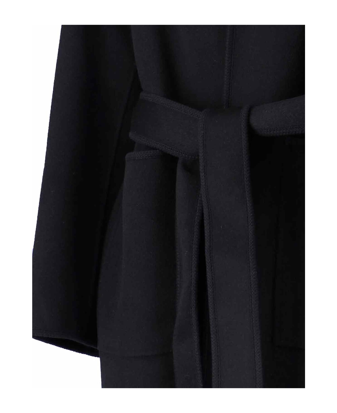 Róhe Wool Coat - Black  