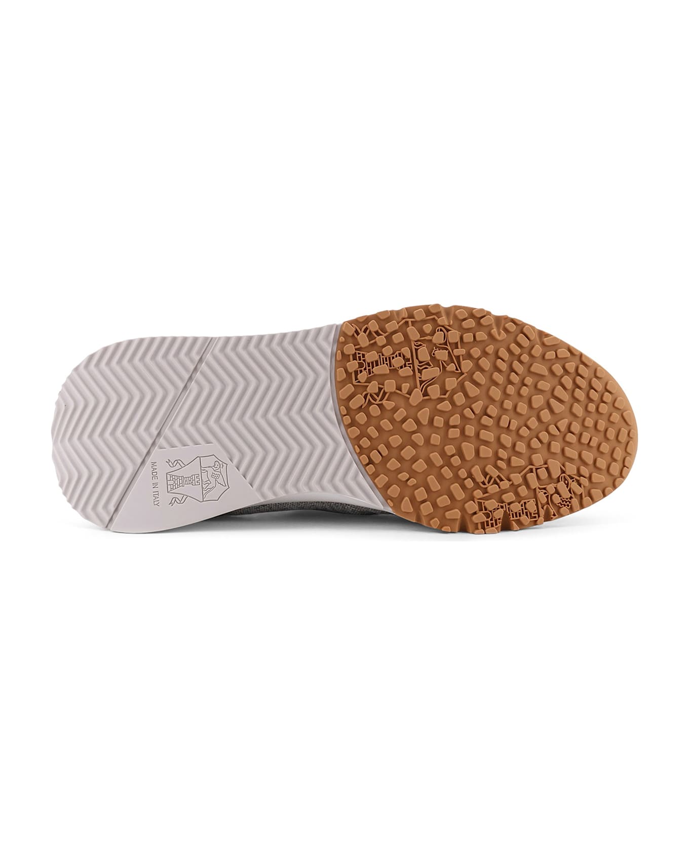 Brunello Cucinelli Knitted Runners - 9400 502 SILVER BIANCO/AMBRA/G
