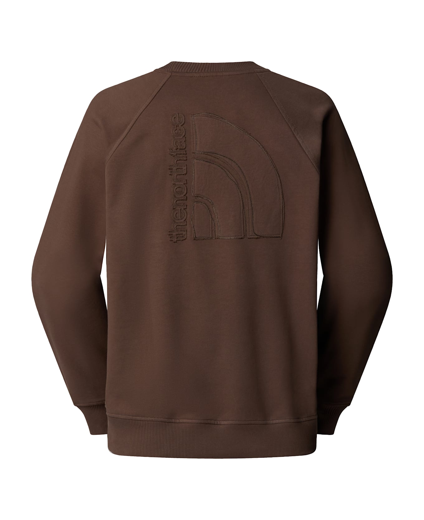 The North Face Logo Rmst Relaxed Crew - Smokey Brown