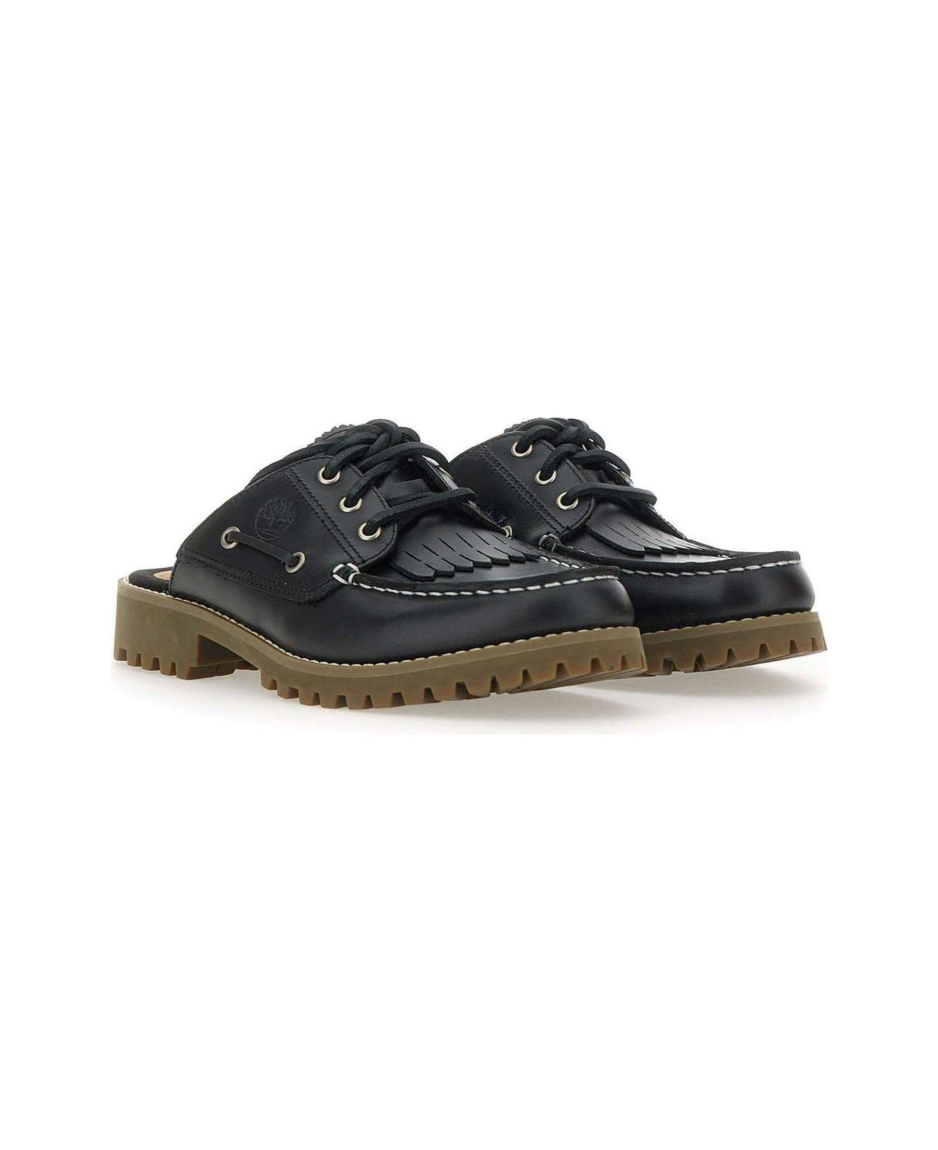 Timberland Noreen Lace-up Slippers - Black フラットシューズ