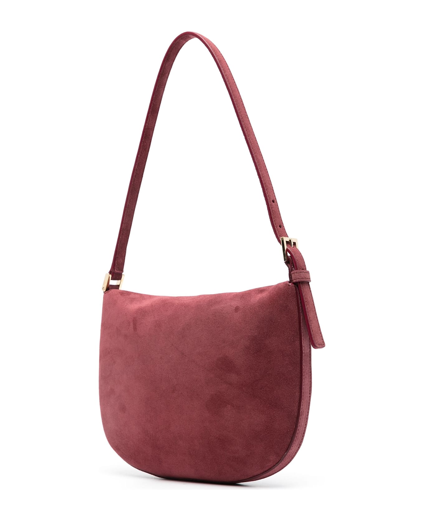 Savette Small Tondo Hobo In Suede Bag - Wine トートバッグ