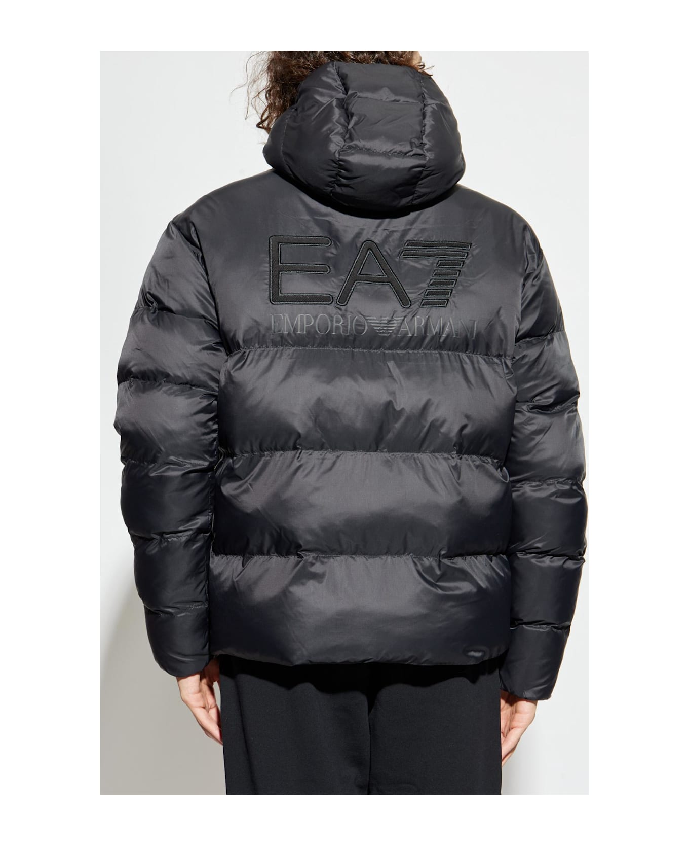 EA7 Emporio Armani Insulated Jacket With Logo - Black